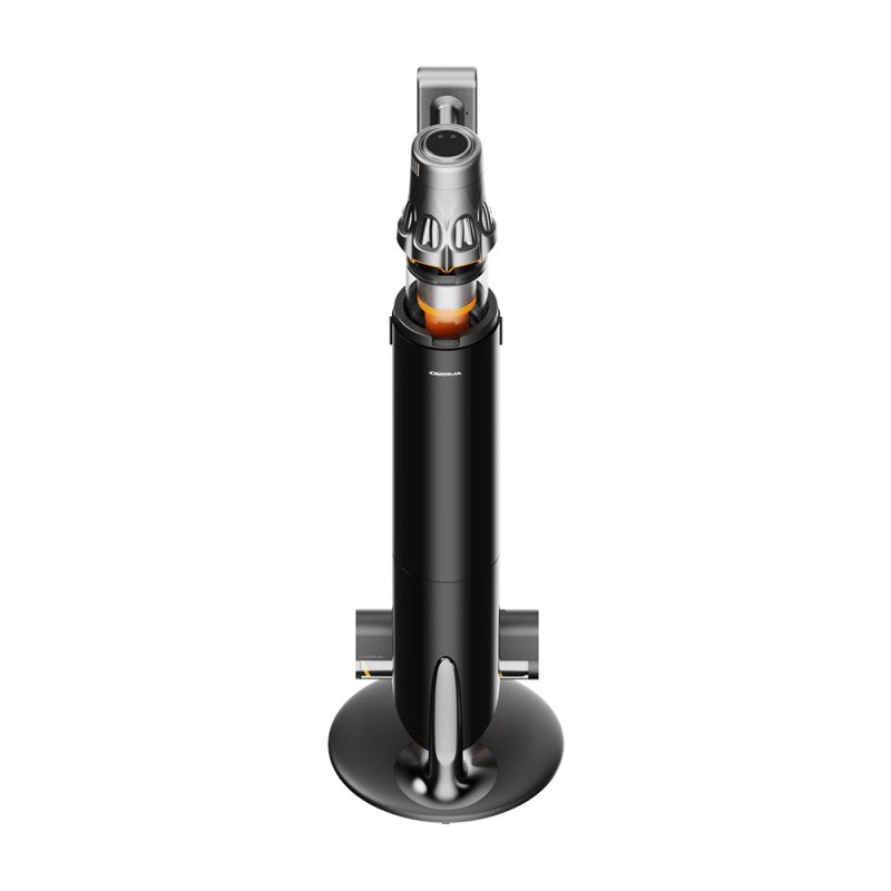 Aspirateur sans fil Deerma T50W XT avec socle tout-en-un sans entretien : vidange automatique, stérilisation UV et charge automatique intégrées
