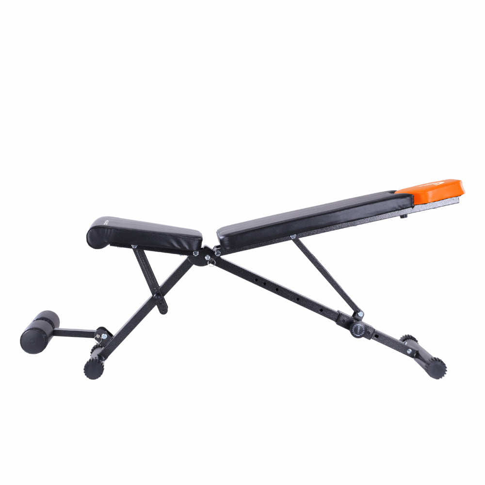 HEAD HA369 Banc de fitness pliable - Noir & orange