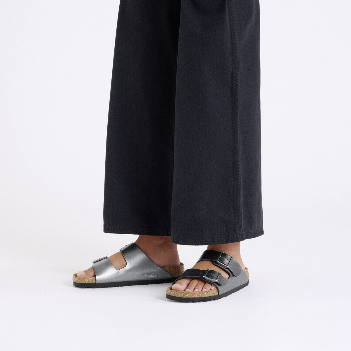 Birkenstock Arizona Birko Flor Femme (Étroit) Noir