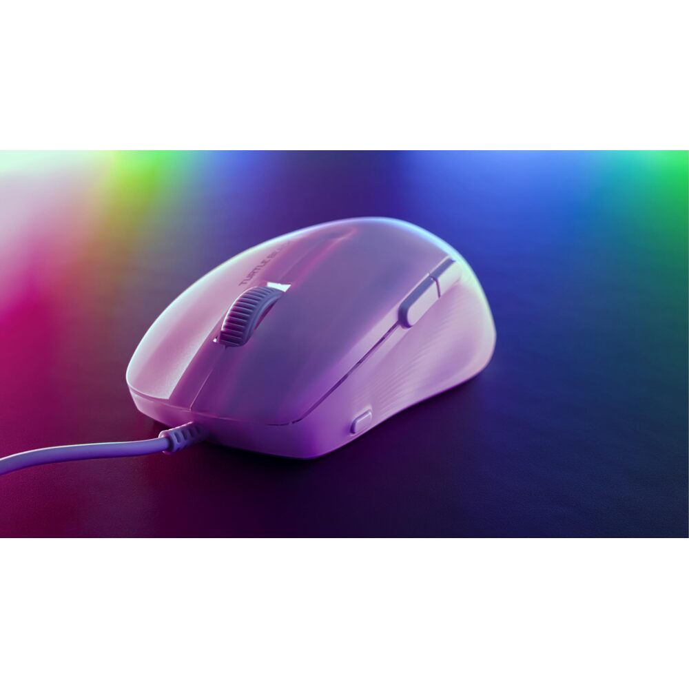 TURTLE BEACH Pure SEL Souris Gaming Filaire - 8000 DPI, 3 Boutons - Blanc