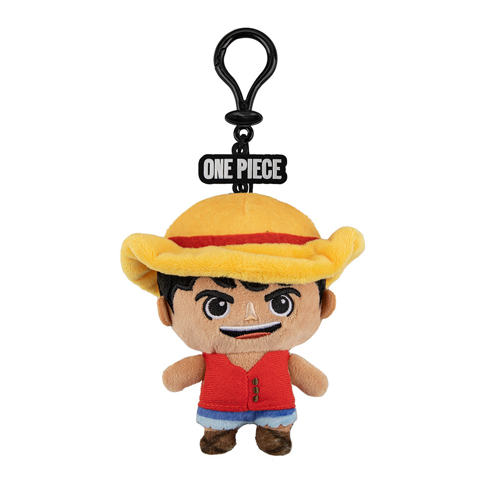 Netflix One Piece Porte-clés en peluche Luffy Taille unique 1 pc Collection de marchandises authentiques Cadeau pour les fans