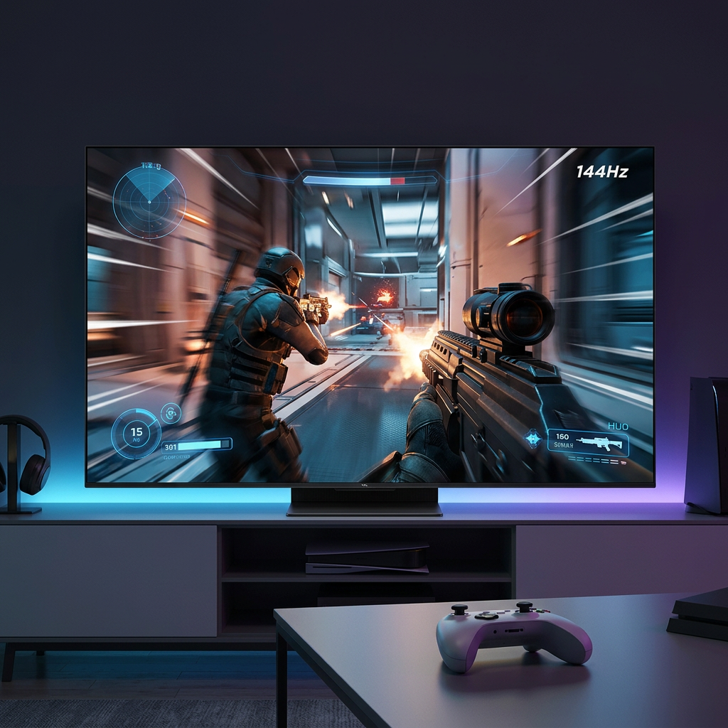 TCL 75Q7C TV QLED Mini LED 75", 4K HDR Premium, Dolby Vision IQ & Atmos, Google TV, Son Bang & Olufsen 6.2.2, 144 Hz VRR, AMD FreeSync Premium Pro, HDMI 2.1, AirPlay 2, Alexa & IMAX Enhanced