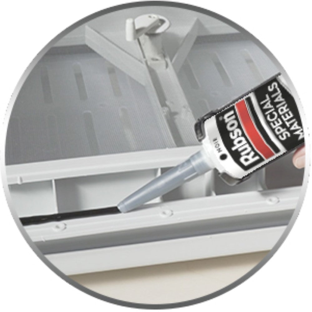 Henkel Rubson – Mastic Special Materials Autos-Bateaux (cartouche de 280 ml) – Mastic noir à base de silicone pour collages et réparations – Etanche pour nombreux matériaux