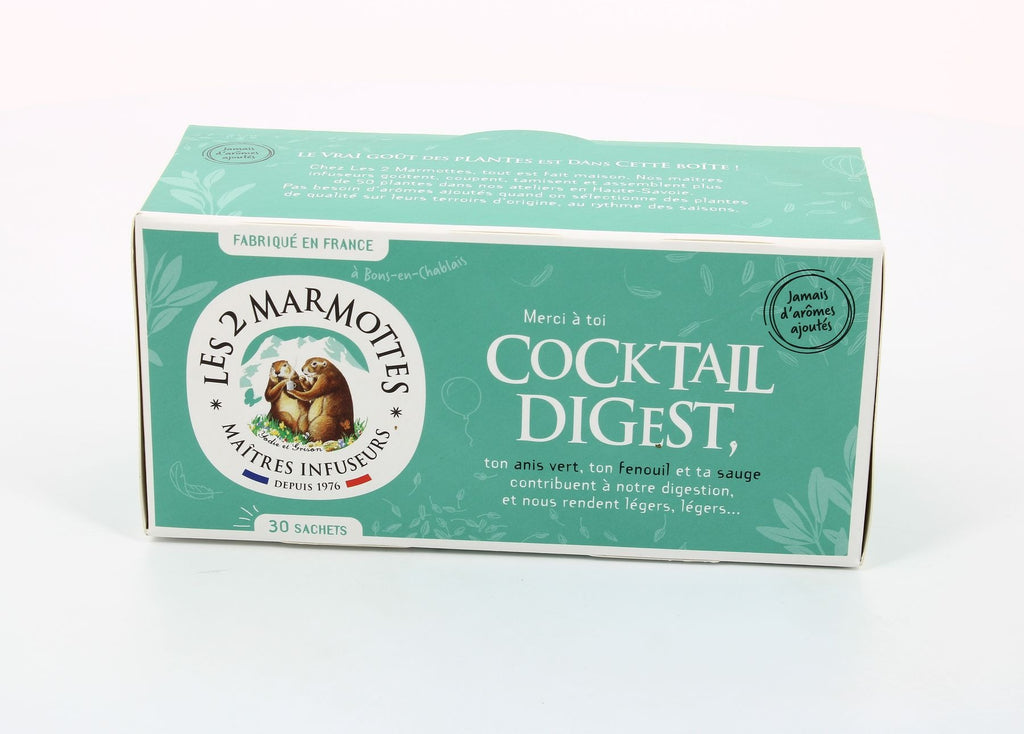LES 2 MARMOTTES Infusion cocktail digestif 30 sachets 55 g