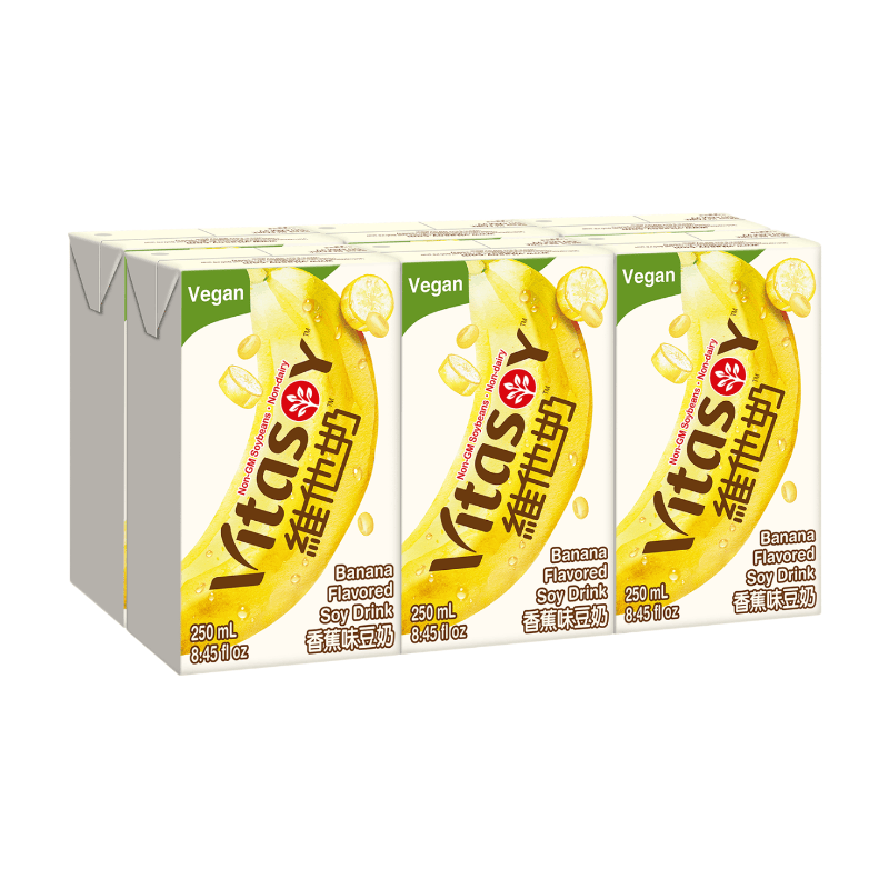 Vitasoy Boisson au soja saveur banane 6 x 250 ml