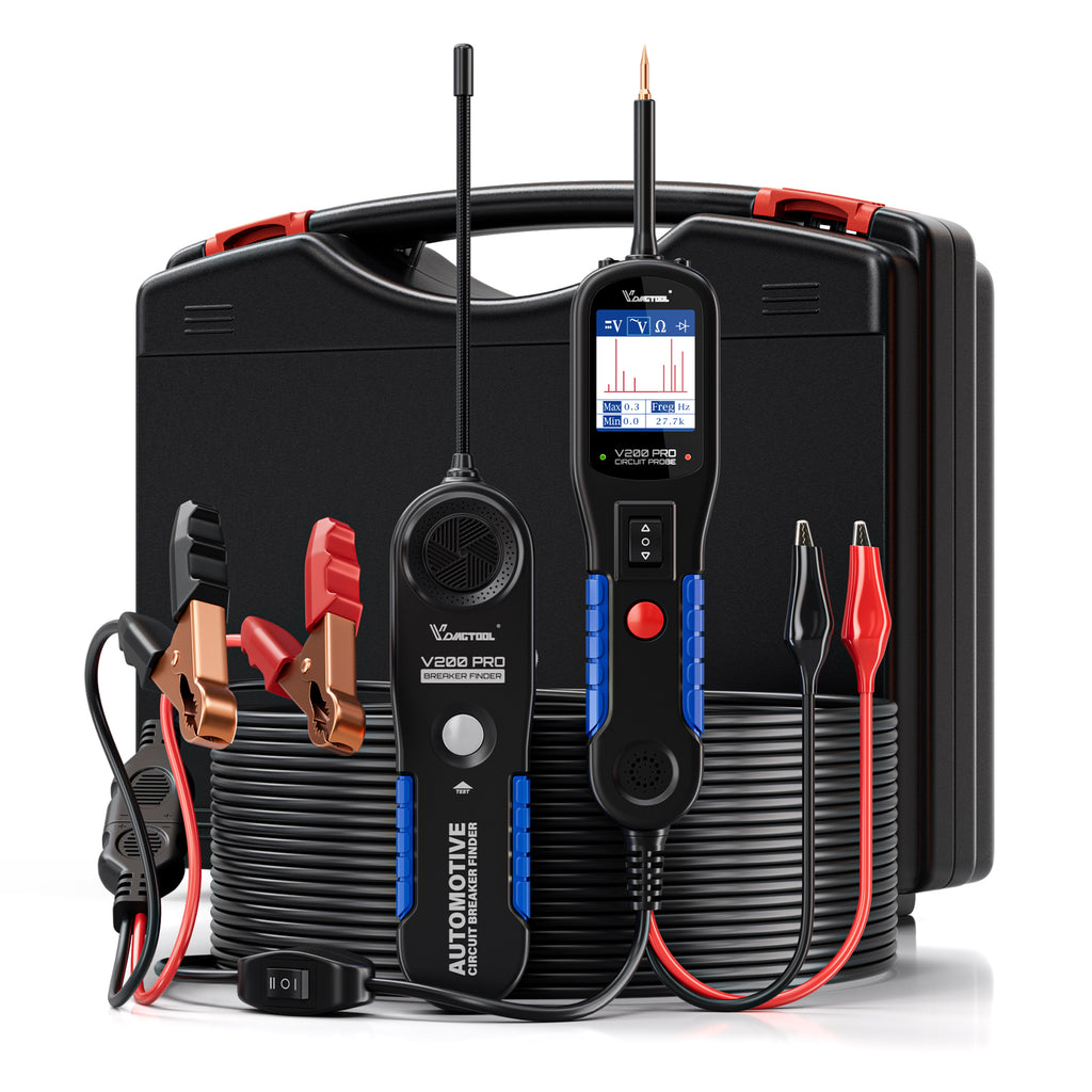 V200 Pro Testeur de Circuit Automobile, Testeur de Sonde de Circuit d'Alimentation Outil de Localisation de Disjoncteur