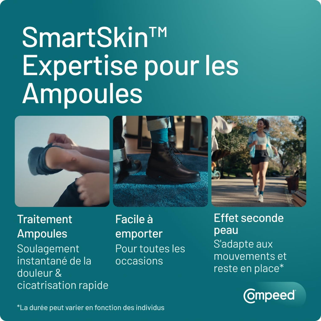 COMPEED Pansements Ampoules Hydrocolloïdes Assortiment - 6 Pièces