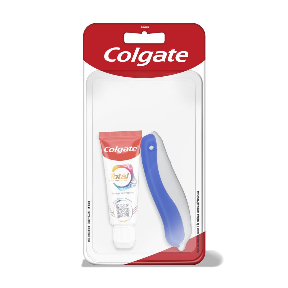 Colgate - Kit de voyage - Brosse + Dentifrice 20ml