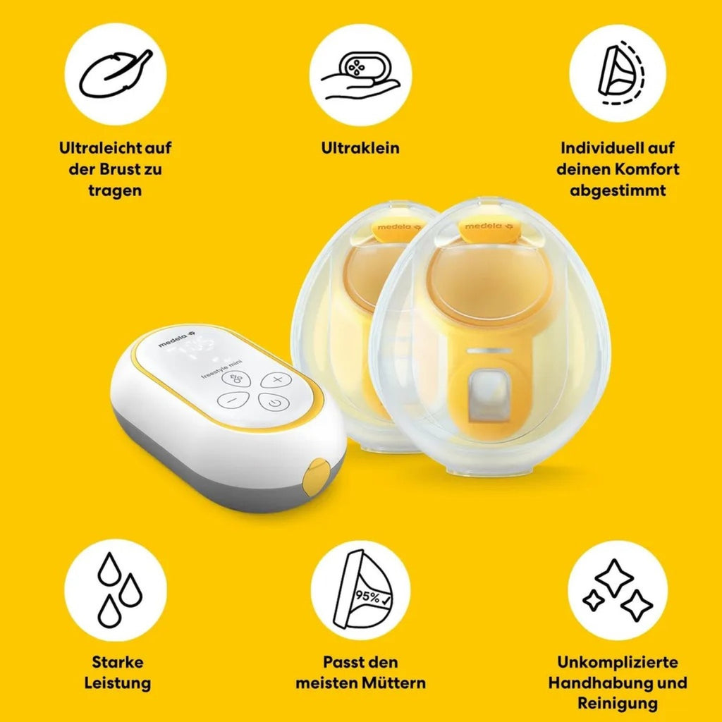 MEDELA Freestyle Mini Hands-Free - Tire-lait électrique double, coquille 24 mm