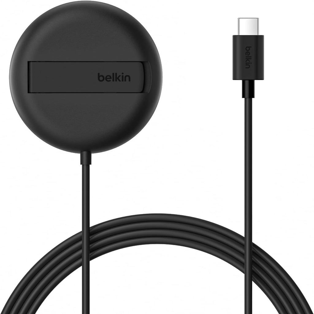 Belkin Station de charge sans fil 15 W certifiée Qi2 et compatible MagSafe - Noir