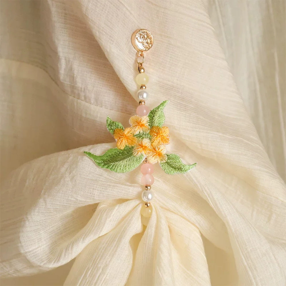Huacan Boutons de manchette Fleurs de printemps
