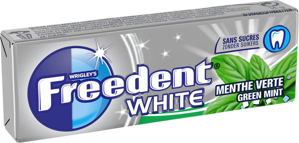 FREEDENT White Chewing-gum saveur menthe verte - 10 dragées