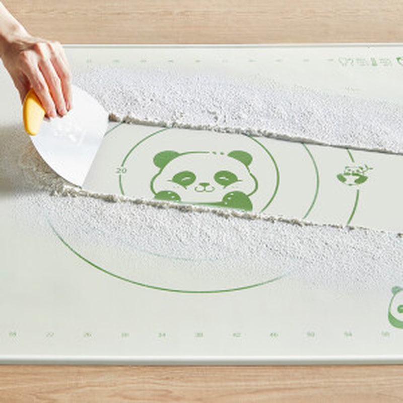 COOKER KING Qualité alimentaire Épaissie Antidérapante, Haute température, Ensemble de tapis en silicone antiadhésif 70 cm x 50 cm Spatule à pâte Rouleau à pâtisserie en bois