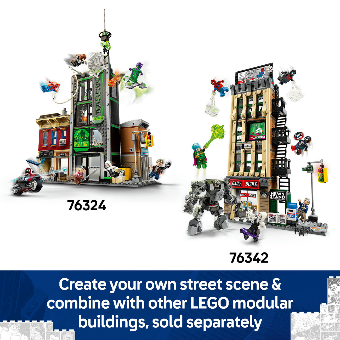 LEGO Super Heroes 76342 Spider-Man vs. Mysterio : Pack Le Daily Bugle