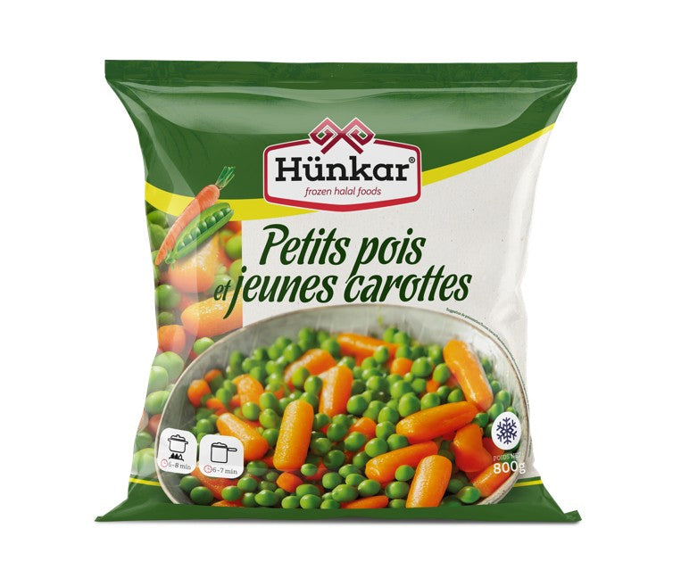 HÜNKAR Petits pois et jeunes carottes - 800 g