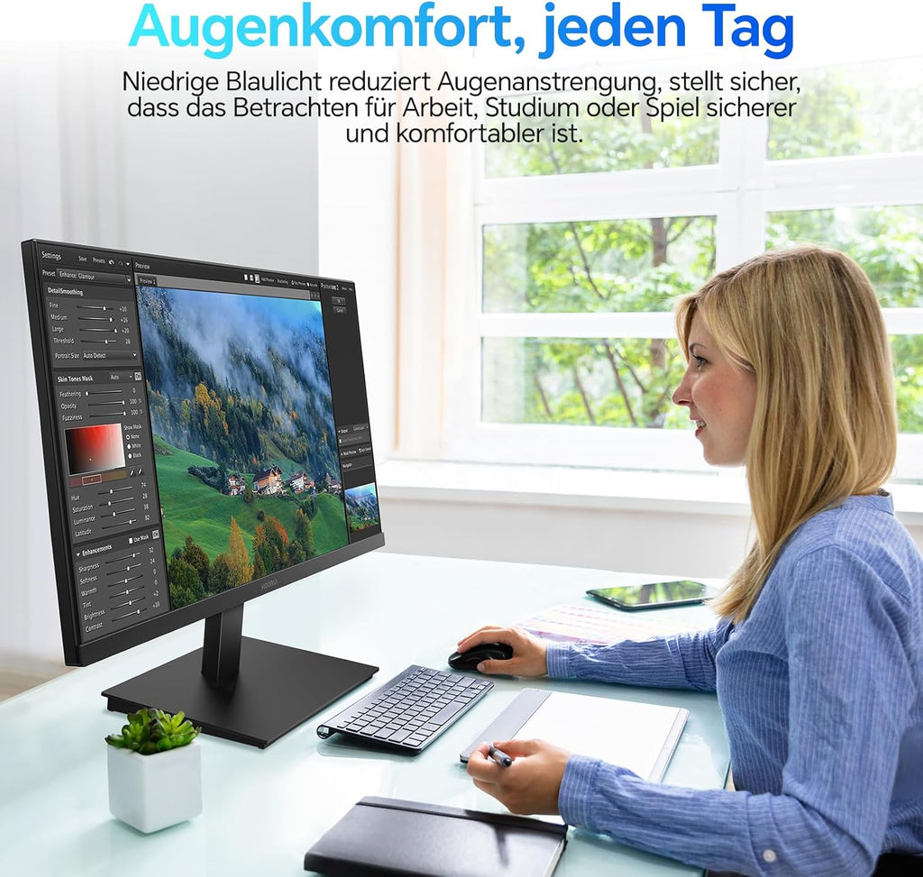 KOORUI E2711K Moniteur Gaming 27 Pouces, 144 Hz FHD IPS, 99 % sRGB, Adaptive Sync, Protection Oculaire, VESA 100 x 100 mm