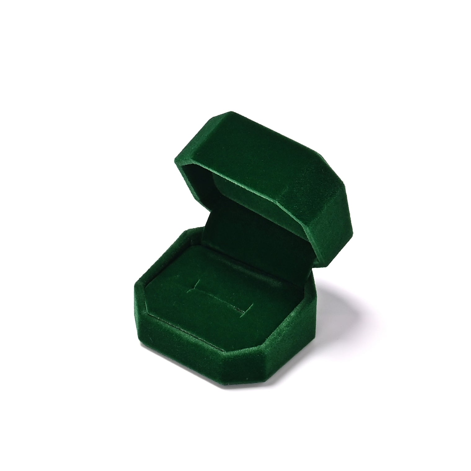 Oirlv Boîte à bague en velours Vert pierre précieuse Set de boîtes à bijoux de haute qualité Boîte pour boucle d'oreille