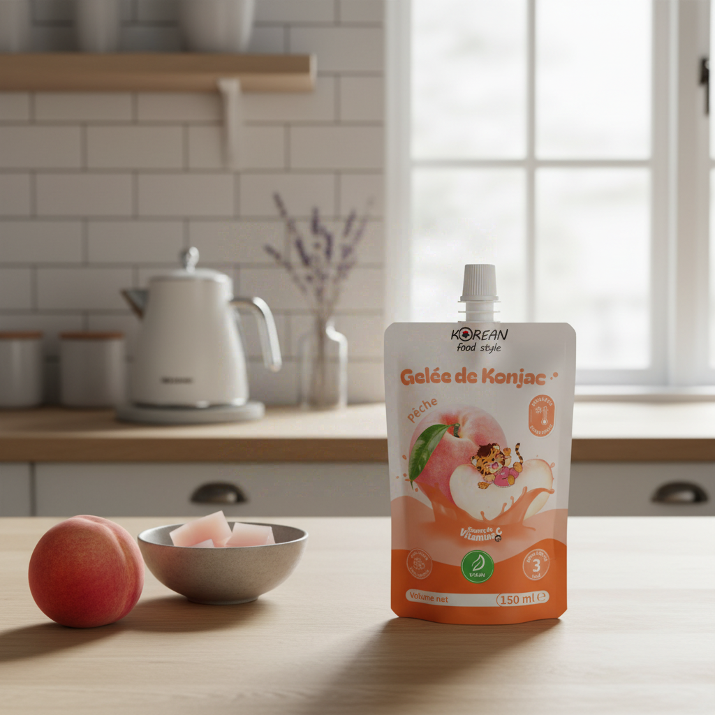 Korean Food Style Boisson de gelée de konjac saveur pêche 150 ml