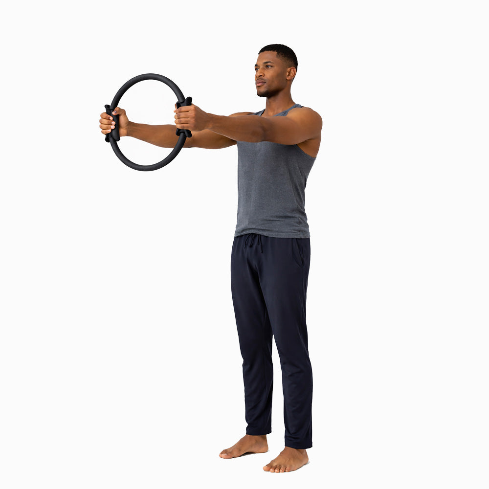 FITPADDY PRING01BK Anneau de Pilates en EVA 38 cm Noir