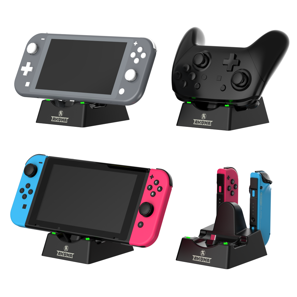 AKUMA STATION de CHARGE CYBER V02 SWITCH/MANETTE DUAL/MANETTE PRO