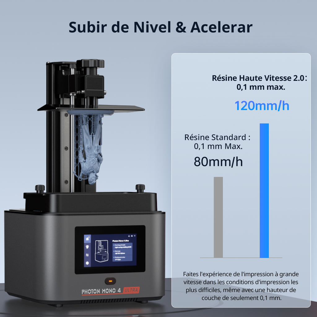 ANYCUBIC Photon Mono 4 Ultra 10K, imprimante 3D à résine, écran LCD mono 7 pouces, source COB, impression rapide 120 mm/h, volume 153,4 x 87 x 165 mm