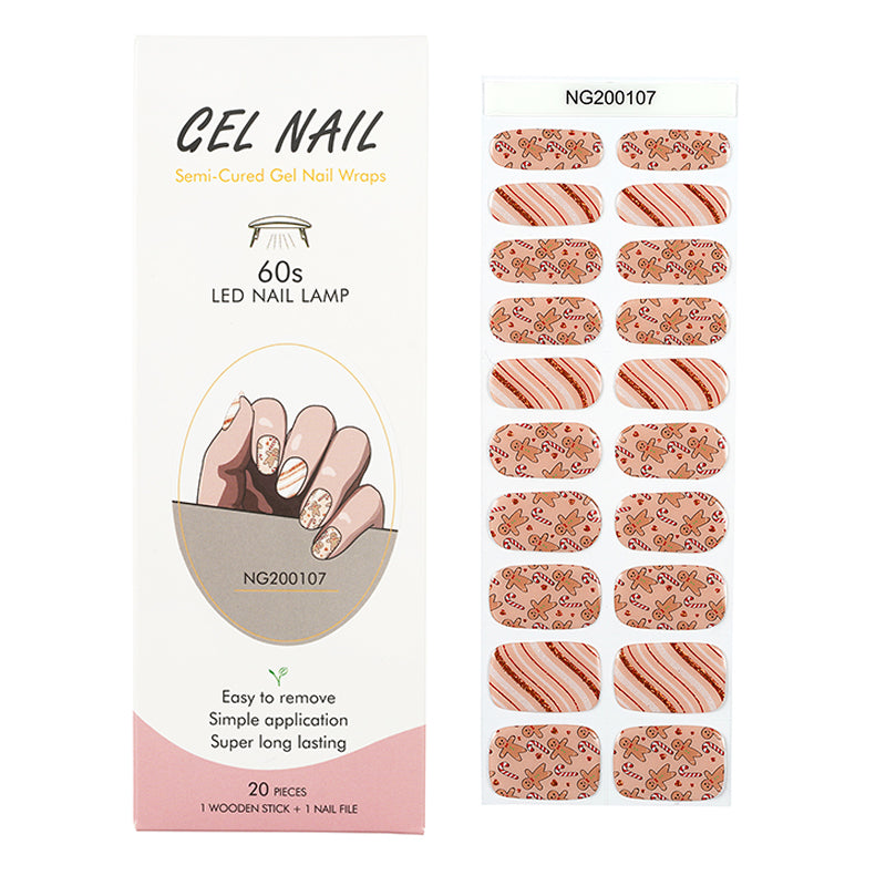 MeoMagic 14-50 Autocollants gels pour ongles - 20 pièces