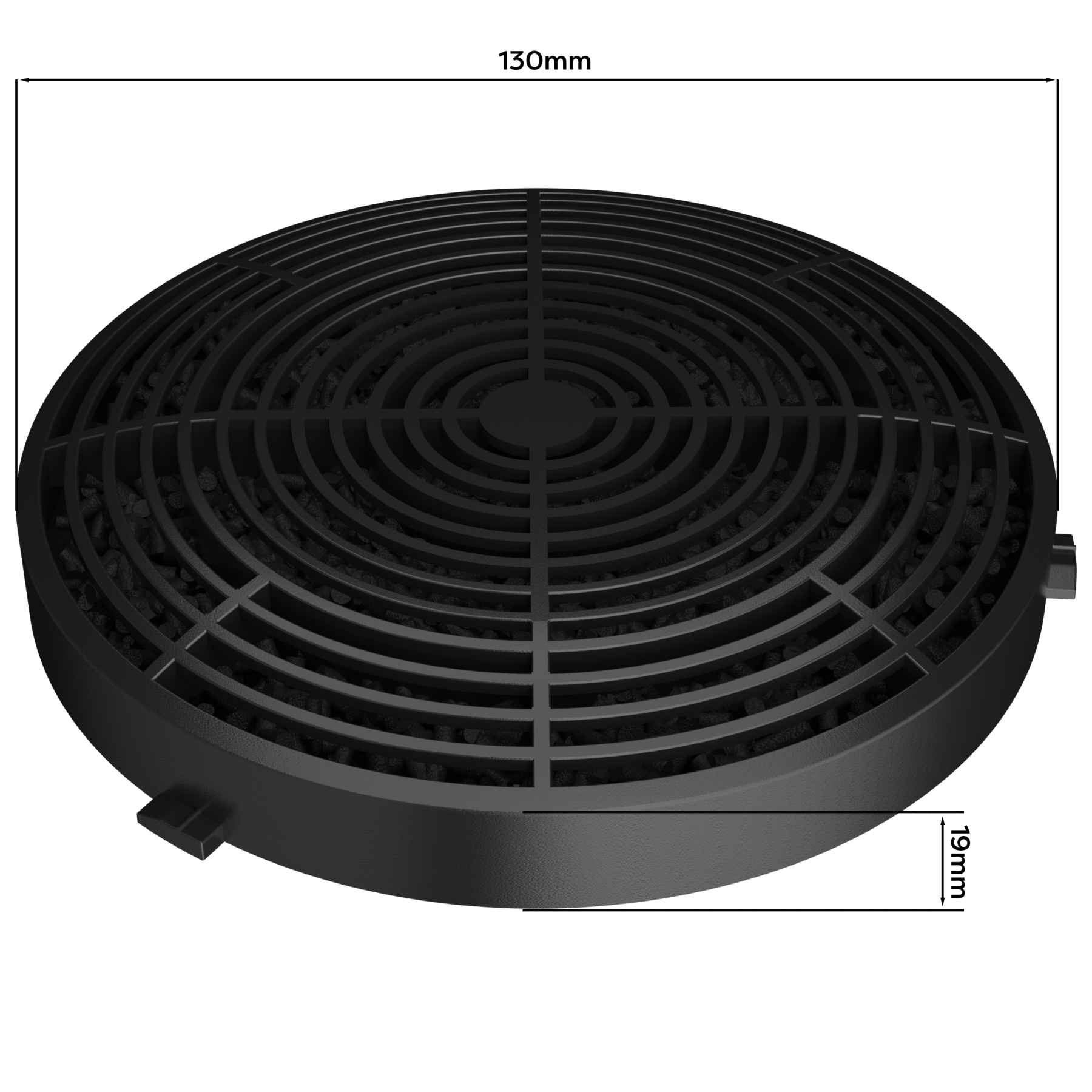 CIARRA CBCF055 Filtre à charbon actif de rechange pour hottes de cuisine – Élimination efficace des odeurs et de la fumée, installation facile