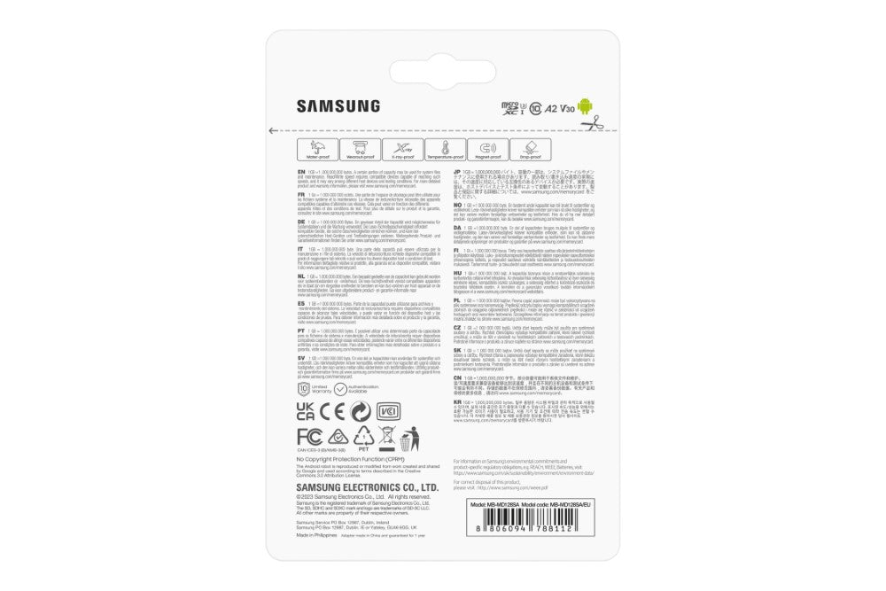 Samsung PRO Plus Carte microSDXC 2023 128 Go + adaptateur SD