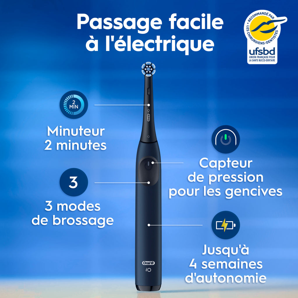 Oral-B iO2 Brosse à dents électrique Bleue 1 brossette