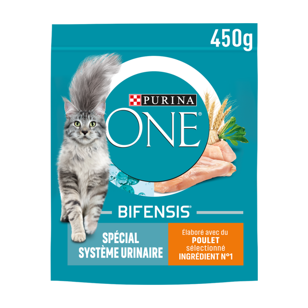 Purina One Aliment pour chat adulte au poulet - 450 g
