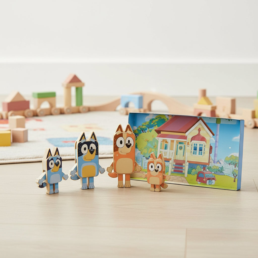Bluey Figurines en bois, 254C