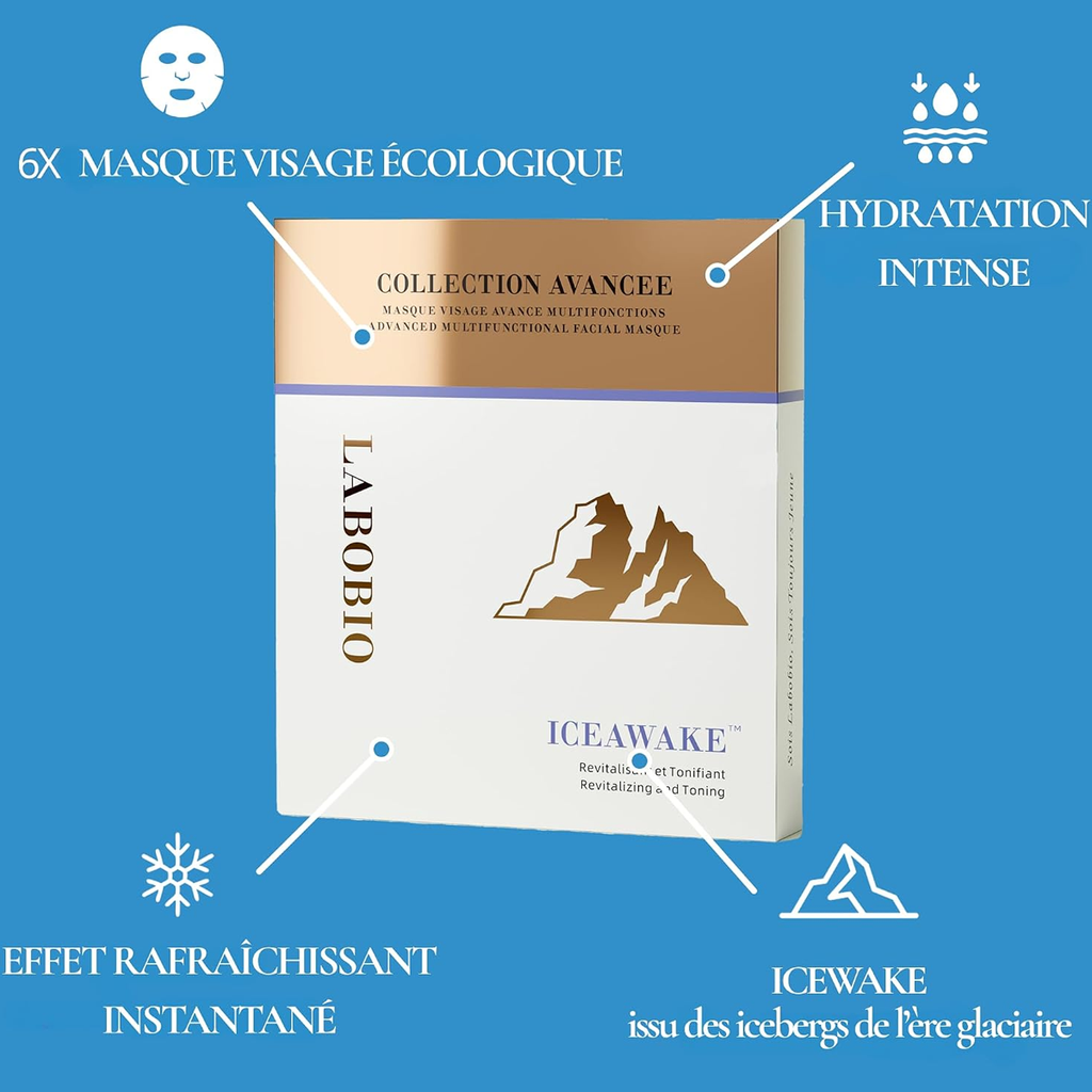 LABOBIO Masque Visage Multifonction Avancé (6 Feuilles × 20 ml)