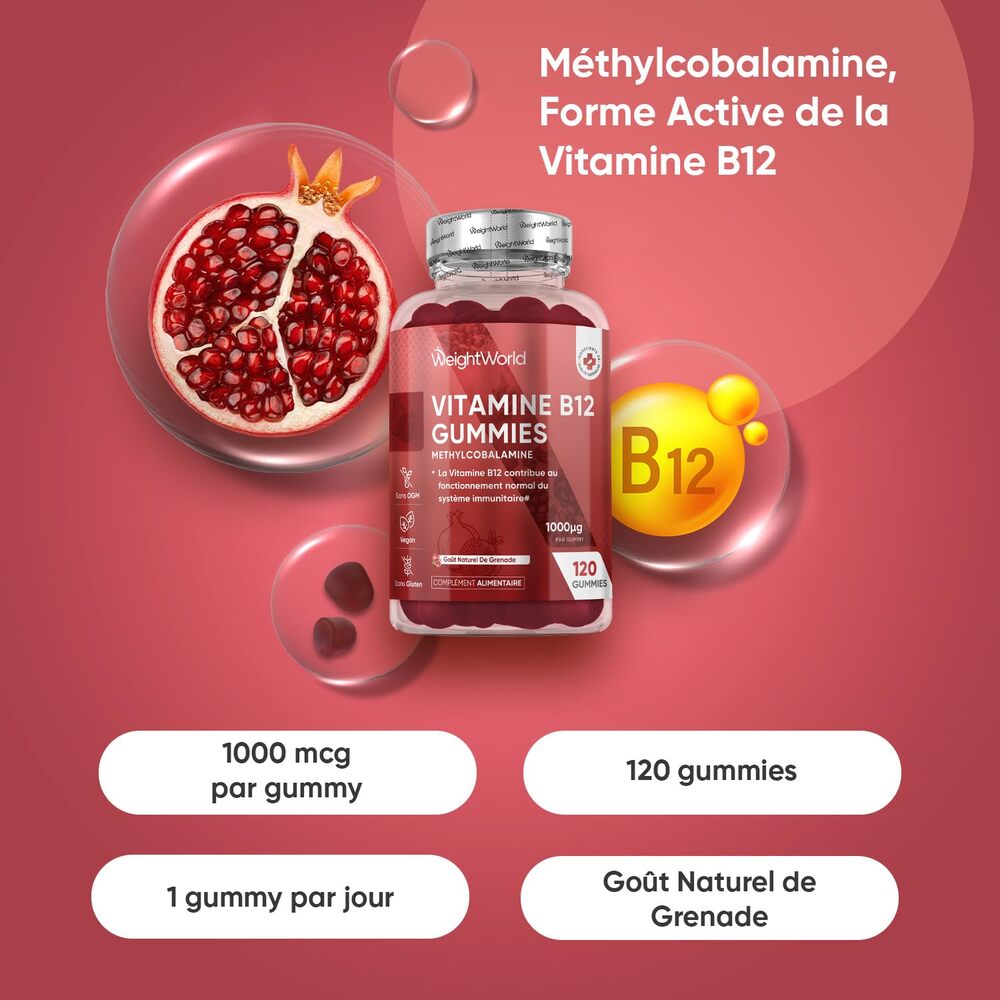 WeightWorld Vitamine B12 1000 mcg 120 Gummies