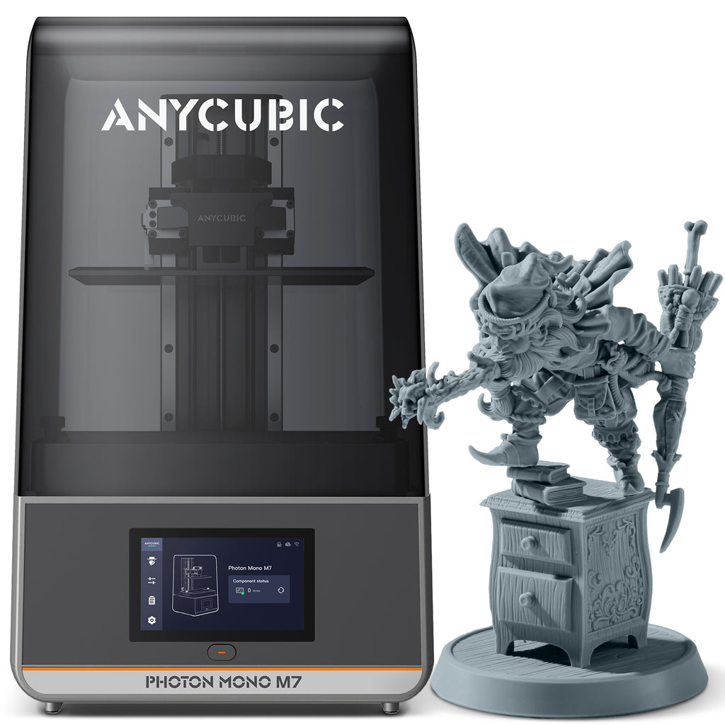 ANYCUBIC Photon Mono M7 14K - Imprimante 3D Résine - Écran LCD Monochrome 10,1 pouces - Source Lumineuse COB 3.0 - Vitesse d'impression 150 mm/h - Volume d'impression 223 x 126 x 230 mm
