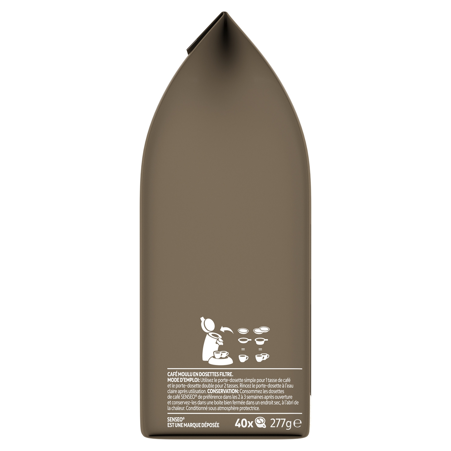 Senseo Classique Café en Capsules Torréfaction Moyenne 40 Capsules (277 g)