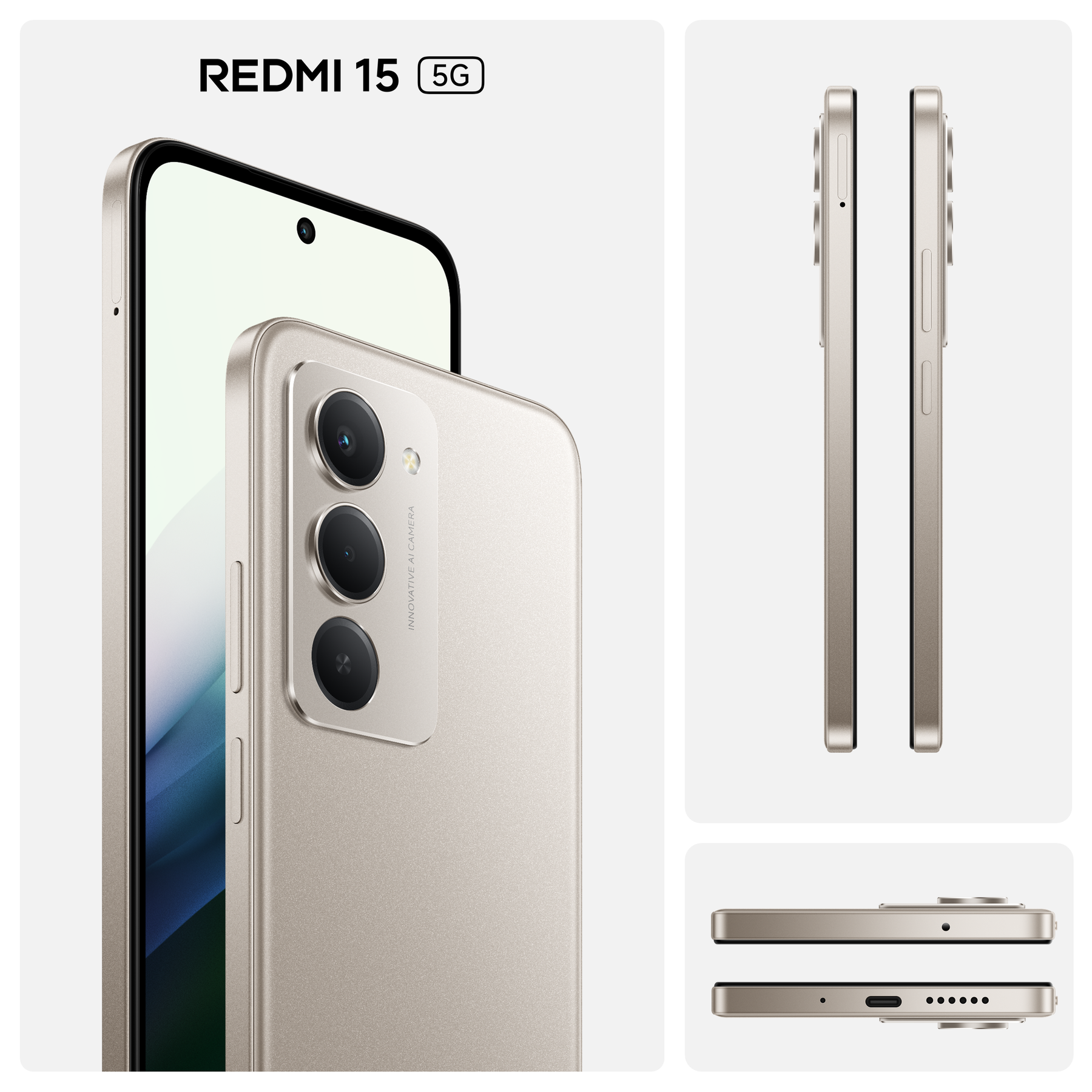 Xiaomi REDMI 15 5G 8/256 Gris Titane Double SIM, NFC