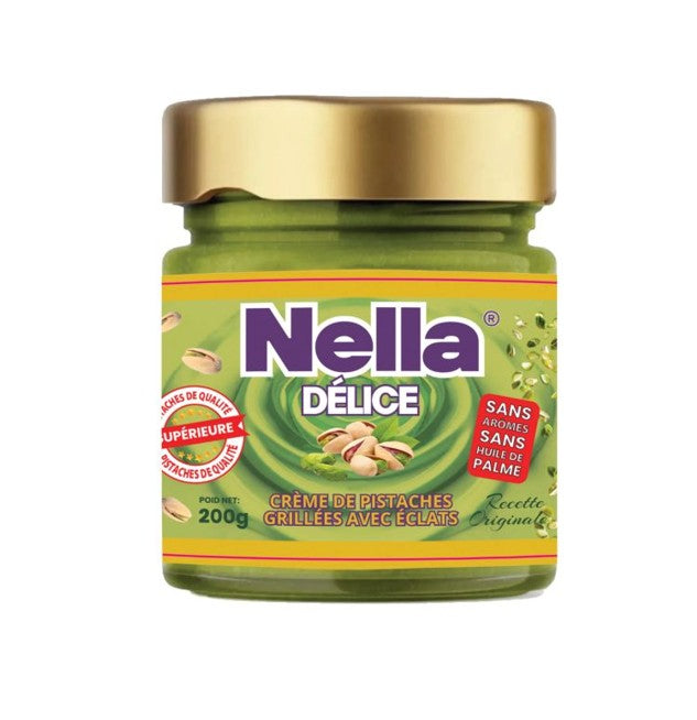 NELLA Pâte à tartiner à la pistache avec morceaux croquants 200 g