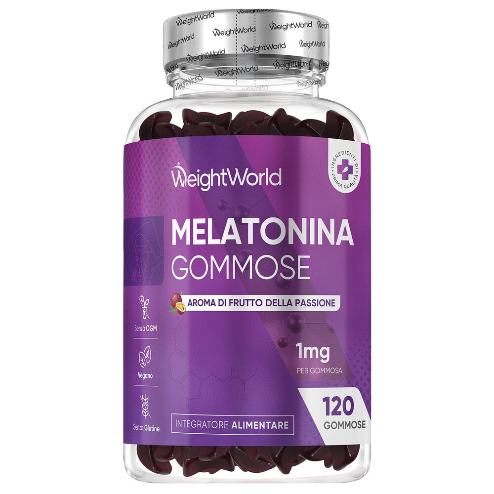 WeightWorld Gommes à la mélatonine 1 mg - 120 gommes