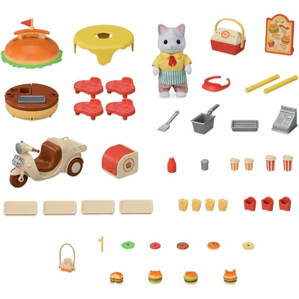 Sylvanian Families Le stand de hamburgers