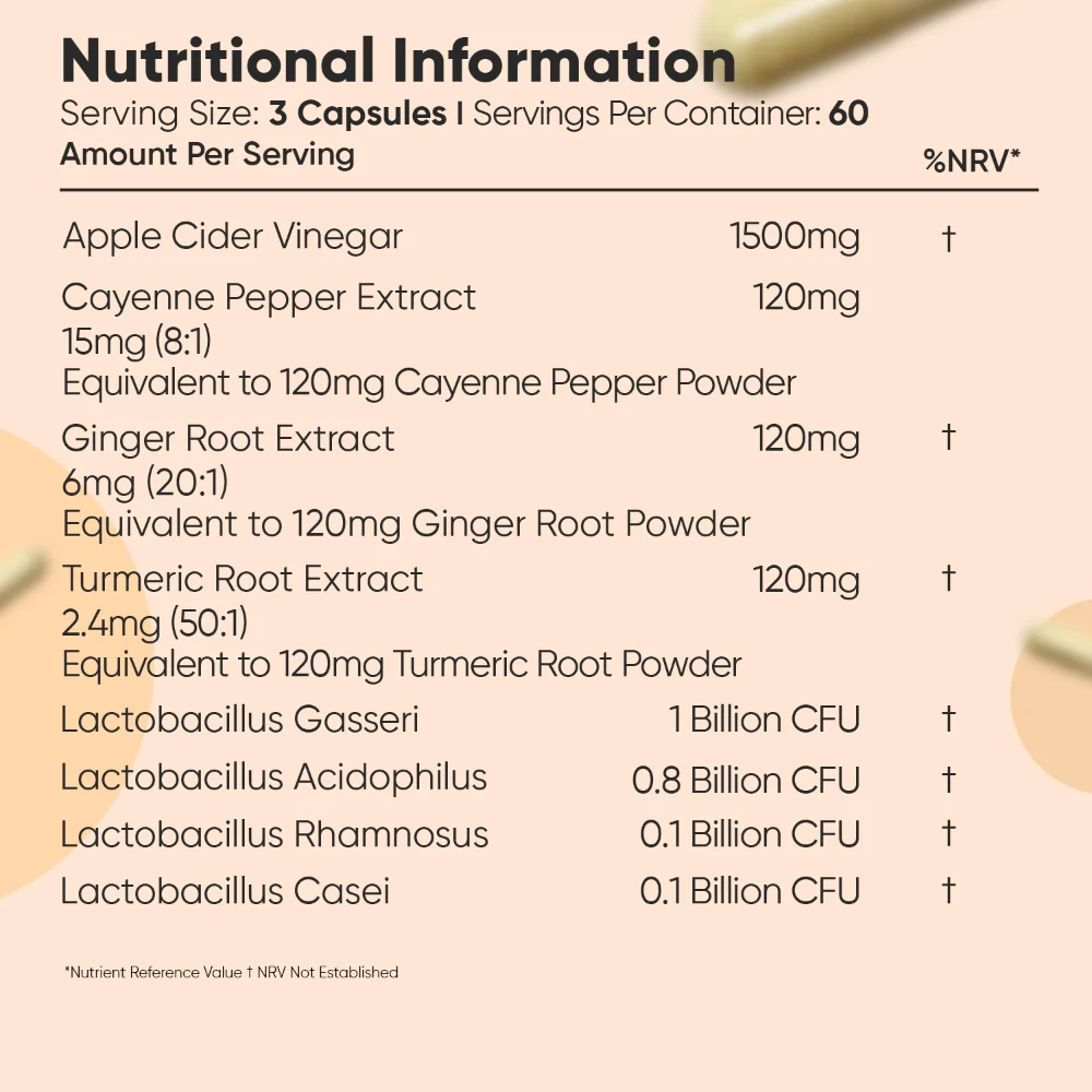 WeightWorld Complexe de vinaigre de cidre 1860 mg - 180 gélules