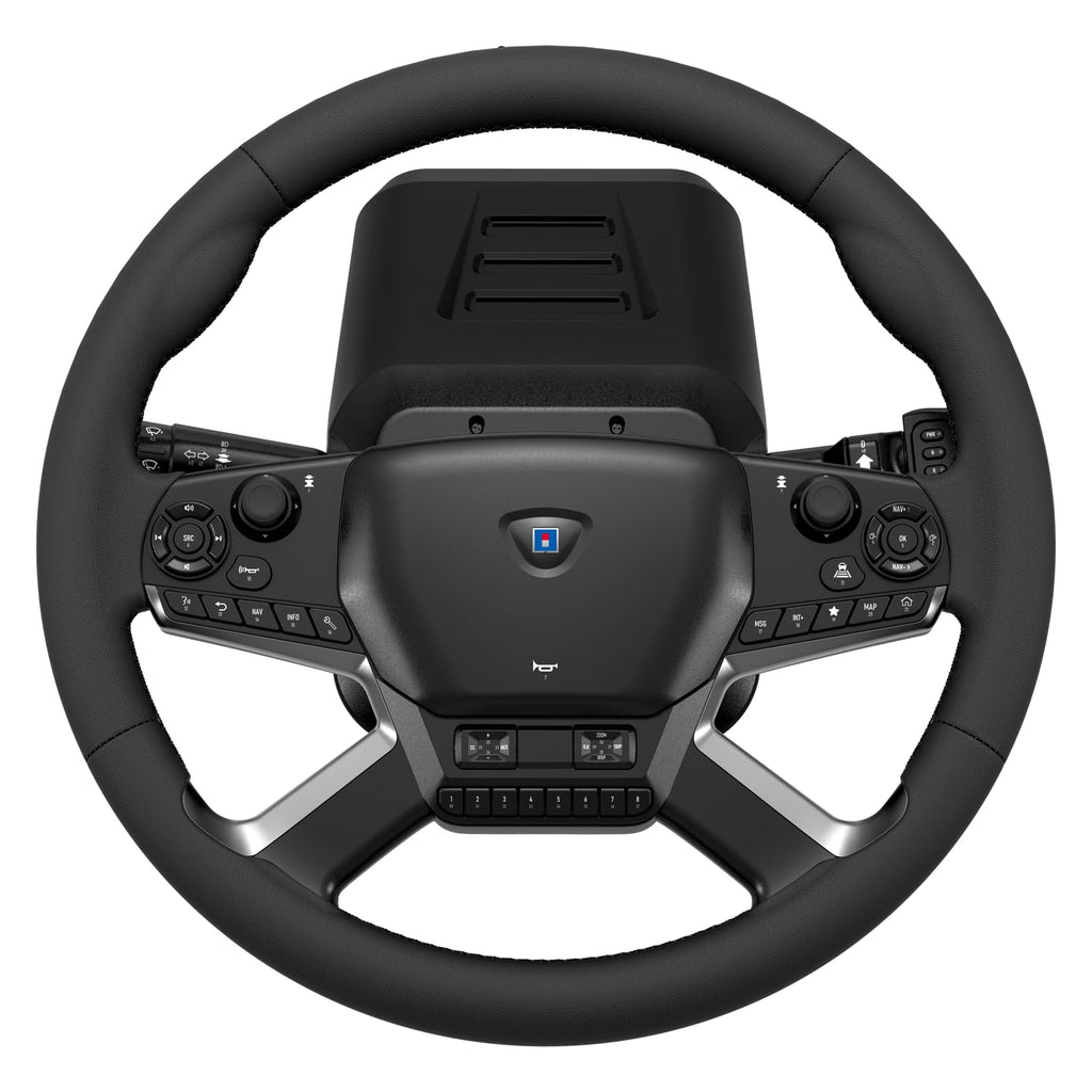 Hori Système de contrôle de camion Force Feedback Control System pour PC - Inclus Volant, Levier de commande et Pédales