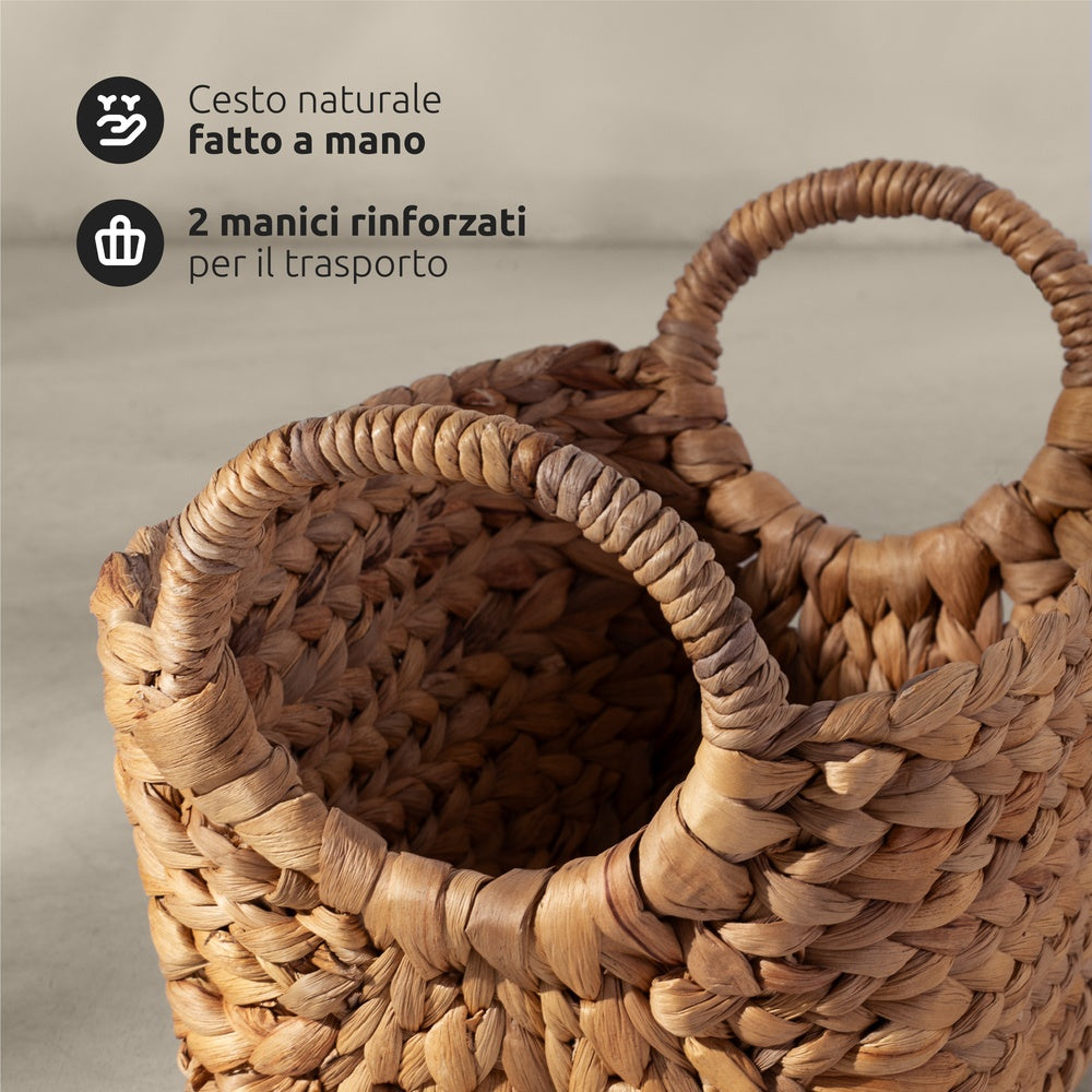 COMPACTOR Caracas Panier de Rangement en Jacinthe d'Eau Taille M