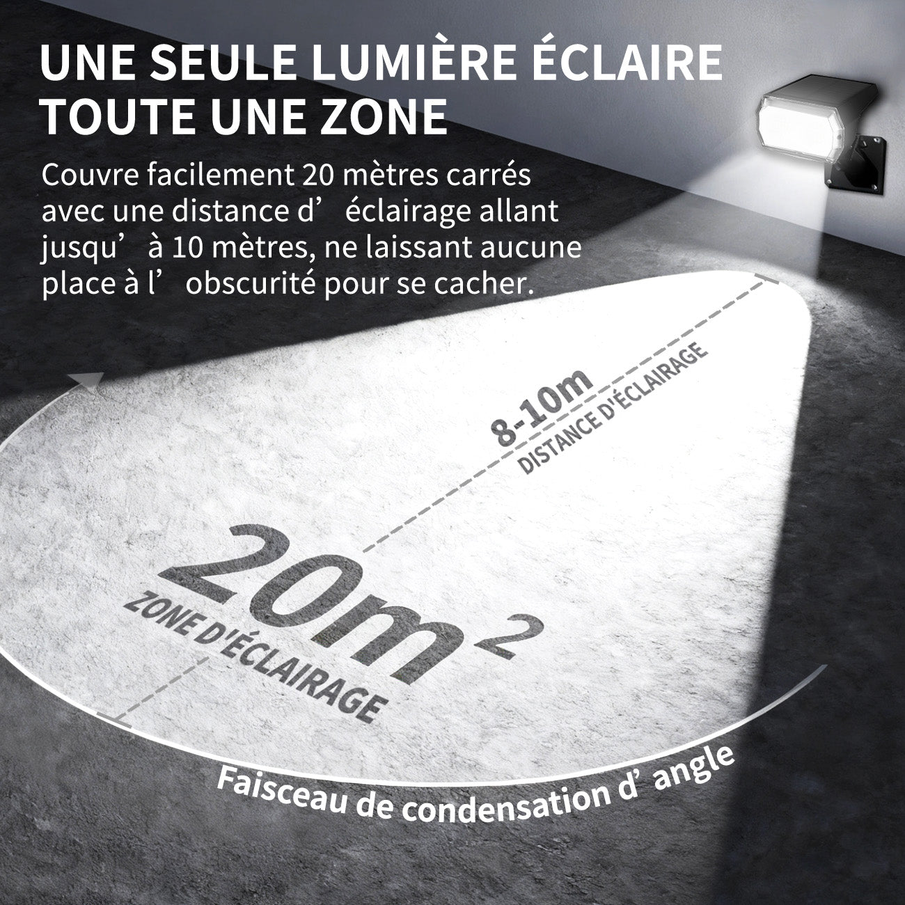 VIVREAL CPD-09 type 2 Lot de 2 lampes solaires 48 LED - Blanc chaud
