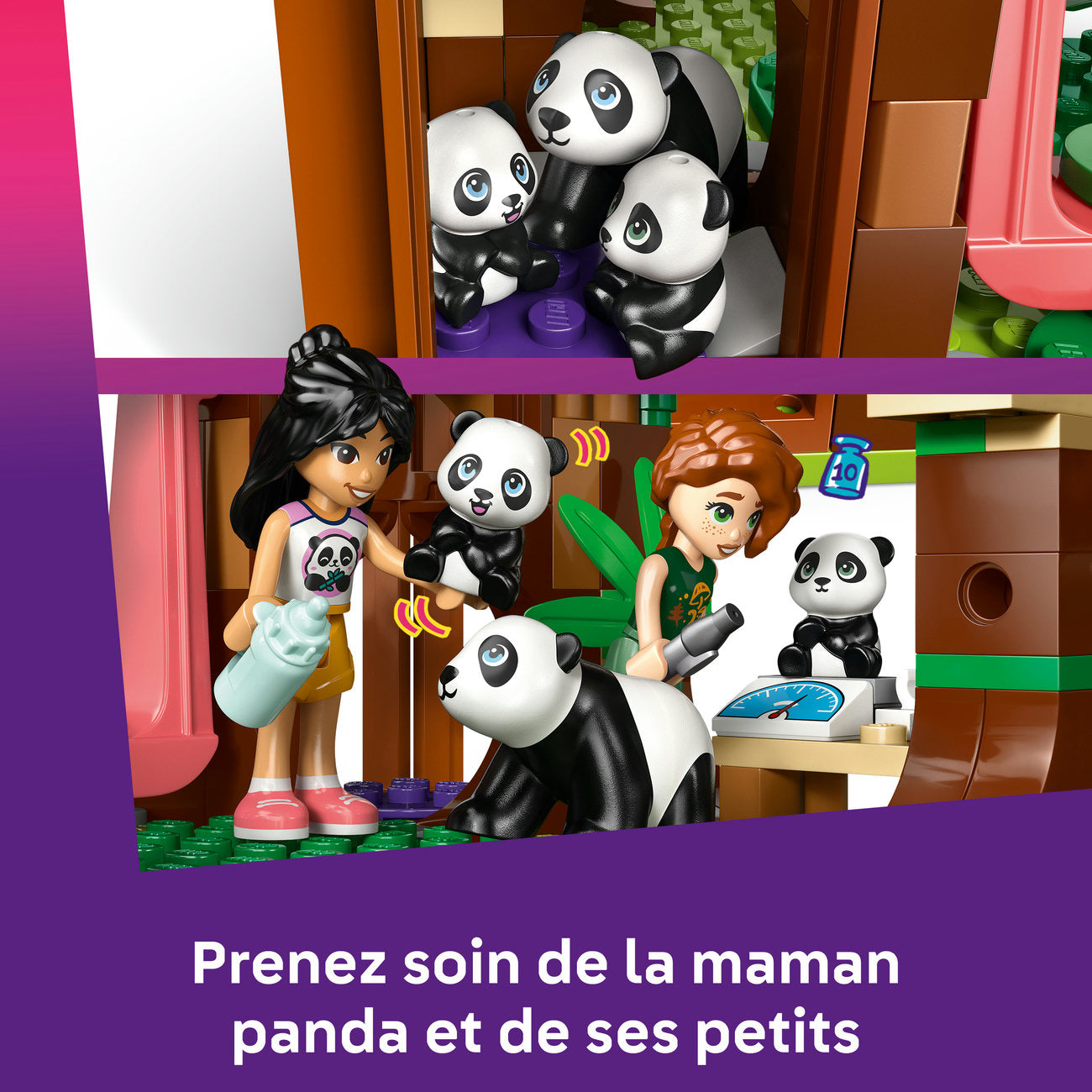 LEGO Friends 42648 Soins aux animaux au sanctuaire des pandas