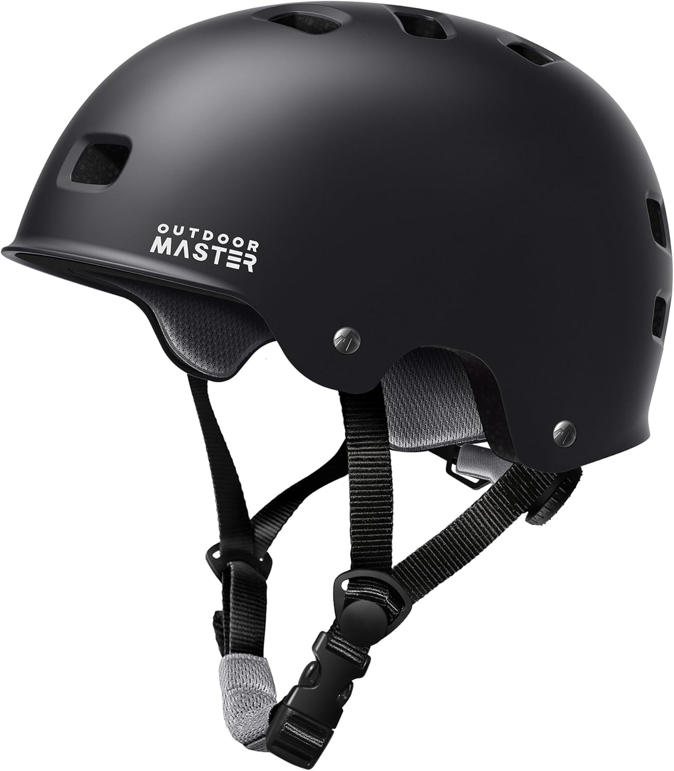 OutdoorMaster Casque de Skateboard Oryx Noir XS 46-51cm