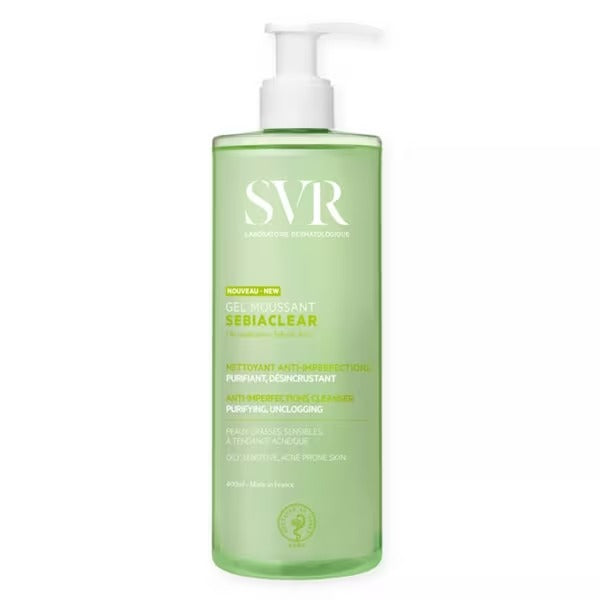 SVR SEBIACLEAR Gel Moussant Nettoyant Purifiant 400 ml