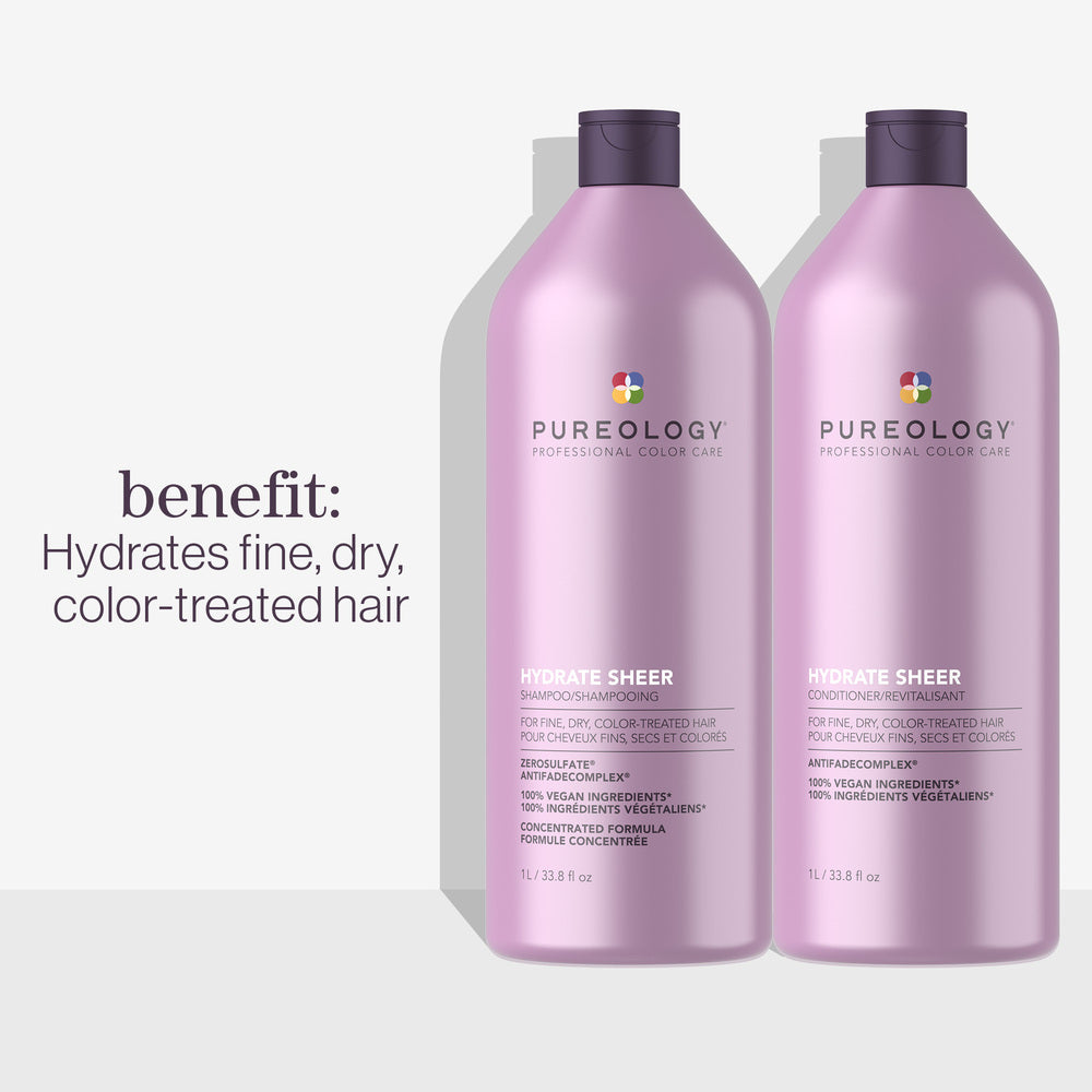 PUREOLOGY Hydrate Sheer Après-Shampooing 1000ml / 1L