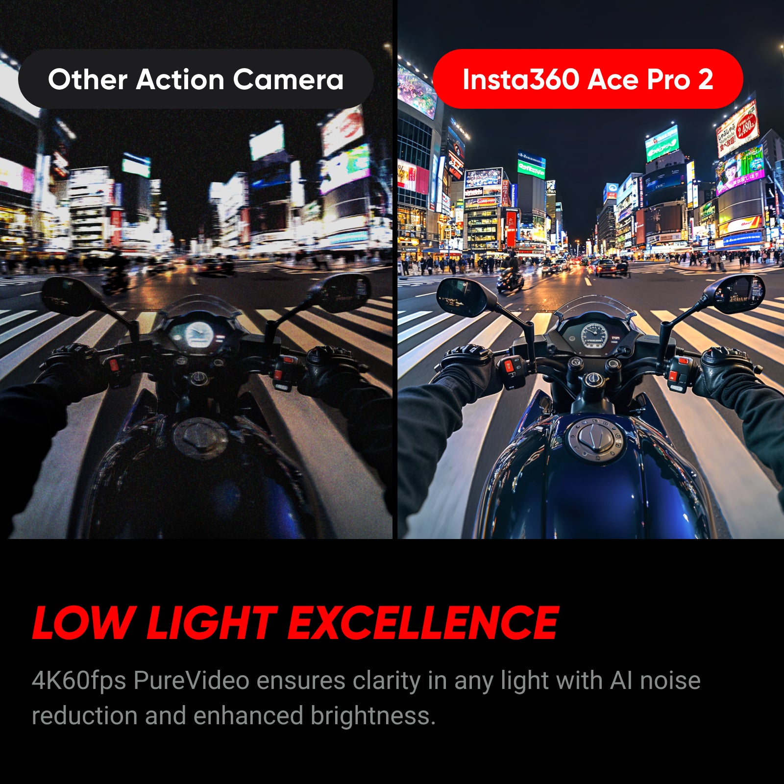 Insta360 Ace Pro 2 Pack Double Batterie - Caméra d'action 8K étanche avec Leica, capteur 1/1,3 pouce, double puce IA, excellente qualité en basse lumière, audio avancé, écran rabattable, édition IA