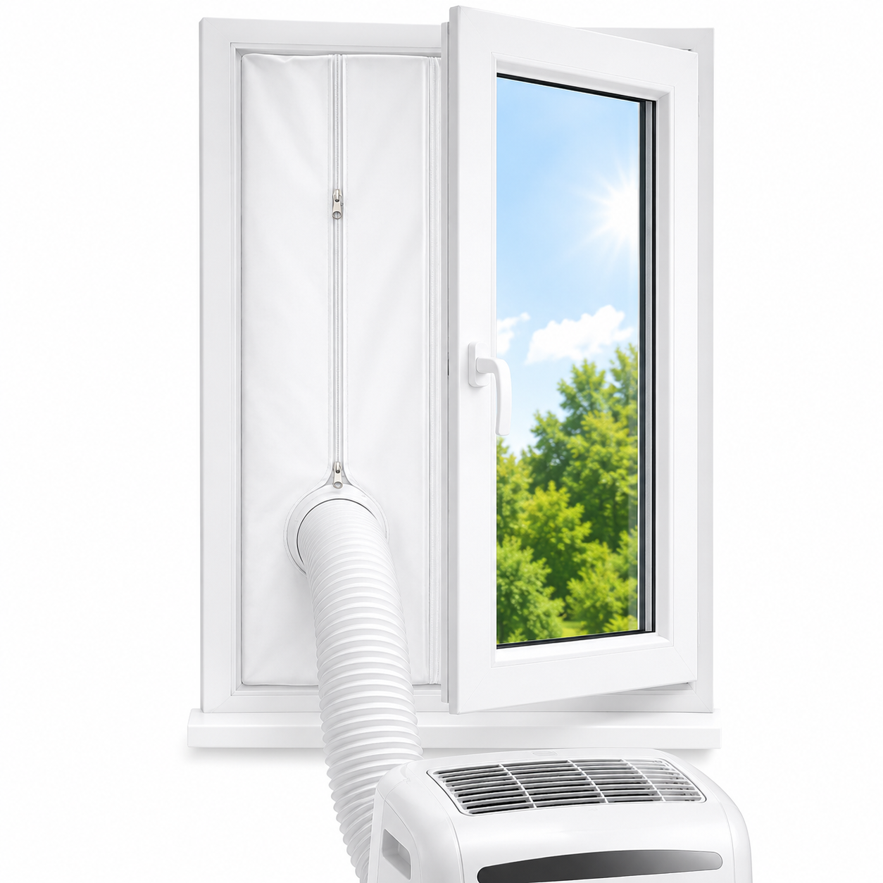 Bande d'étanchéité pour fenêtre de climatiseur portable 4 m, Joint de fenêtre pour climatiseur mobile, Étanchéité de fenêtre, Bande d'étanchéité pour fenêtre