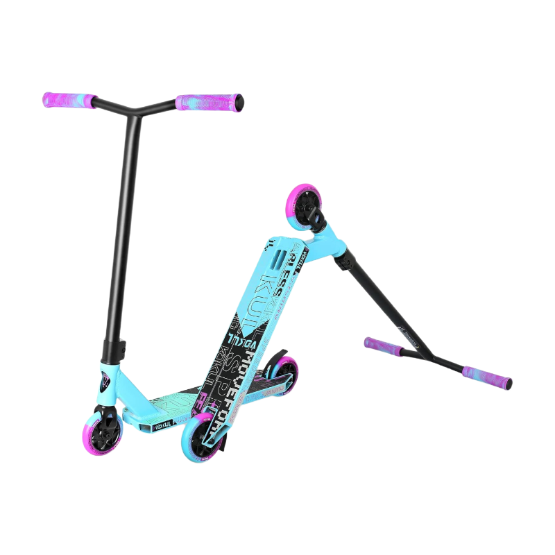 VOKUL K1 Pro Trottinette freestyle pour enfants à partir de 8 ans, adolescents et adultes - Violet/Bleu